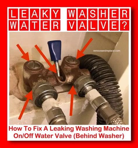 How To Fix A Leaking Washing Machine On/Off Water Valve。